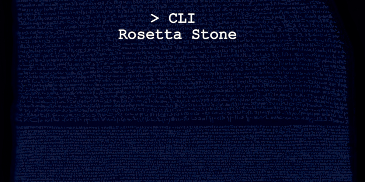 Networking CLI Rosetta Stone