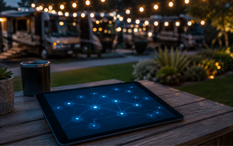 RV park network design and planning